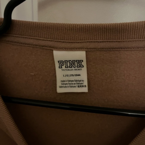 Oversized pink crewneck// size large - Picture 2 of 2